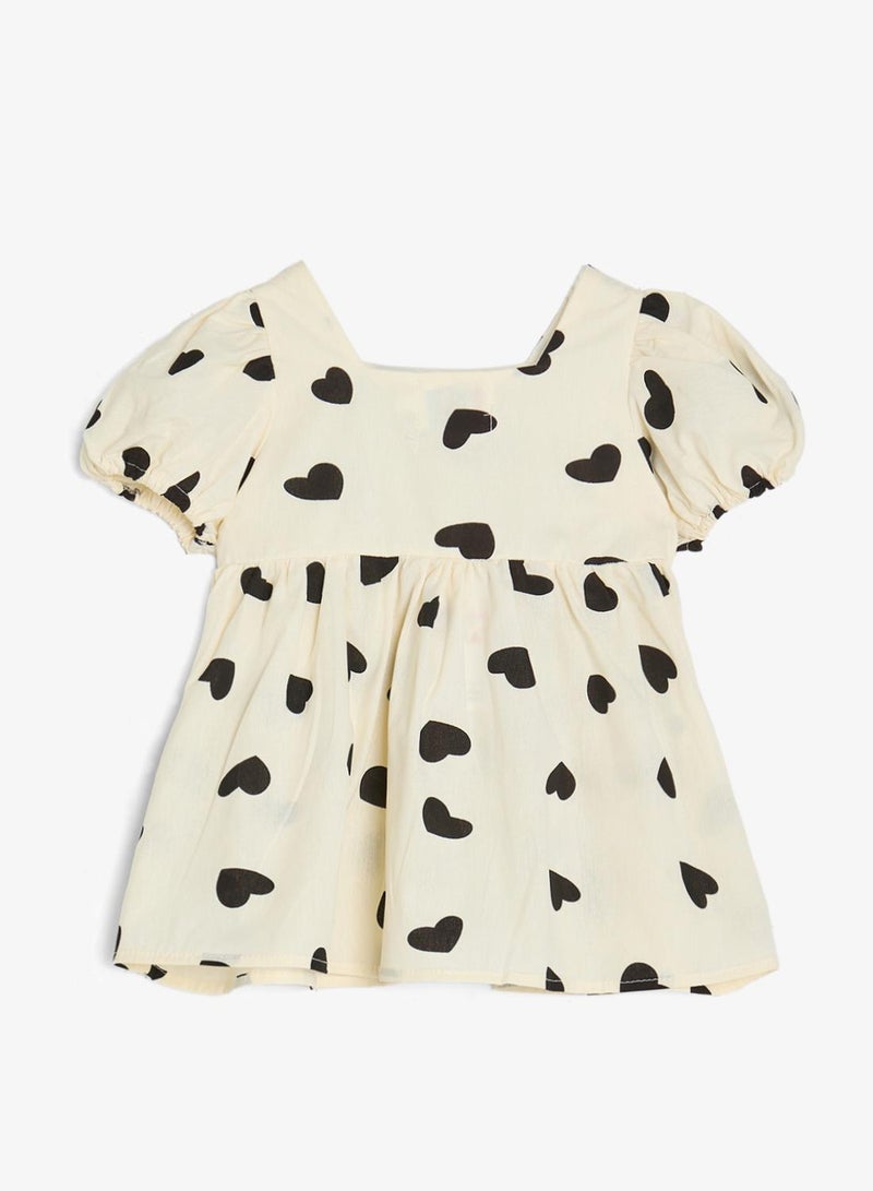 Pinata Heart Printed Bow Dress - Image 2